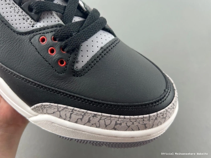 Official Maikesneakers Cement DN3707-010 Air Jordan Black 3 0716